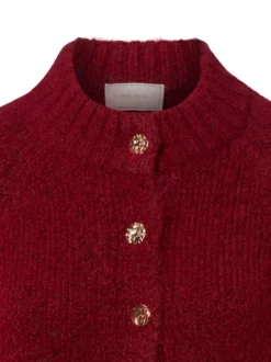 Neo Noir Damen Strickjacke - Benuta Fluffy in bordeaux