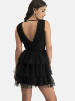 Nicowa Damen Tüllkleid - STELLOWA in schwarz