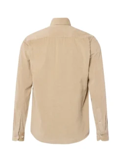 Nils Sundström Herren Cordhemd in beige - Ärmel: langarm