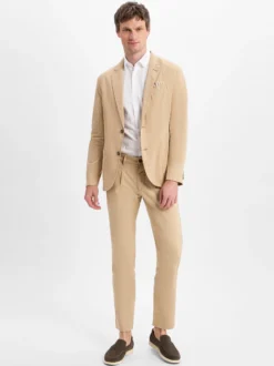 Nils Sundström Herren Hose mit Leinenanteil in beige