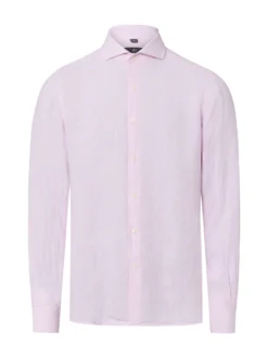 Nils Sundström Herren Leinenhemd in rosa