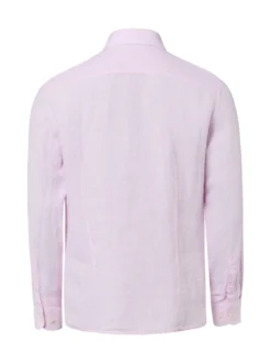 Nils Sundström Herren Leinenhemd in rosa
