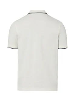 Nils Sundström Herren Poloshirt in weiß - Ärmel: kurzarm
