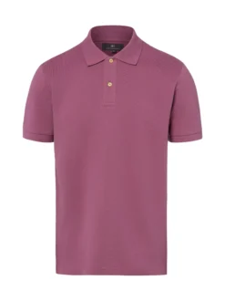 Nils Sundström Herren Poloshirt in lila - Ärmel: kurzarm
