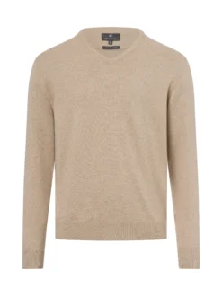 Nils Sundström Herren Pullover in beige - Ärmel: langarm