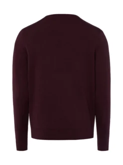Nils Sundström Herren Strickpullover in aubergine