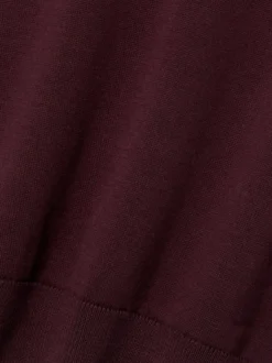 Nils Sundström Herren Strickpullover in aubergine