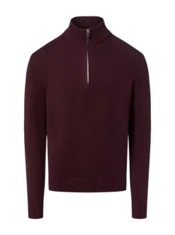 Nils Sundström Herren Strickpullover in bordeaux