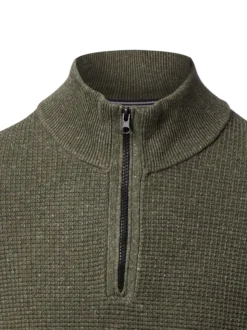 Nils Sundström Herren Strickpullover in oliv