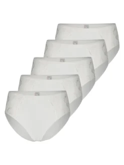 Nina von C. Damen Hüftslip - 5er Pack Basic in beige