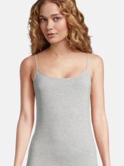 Nina von C. Damen Spaghetti Top - 2er Pack Light & Easy in grau