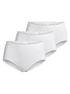 Nina von C. Damen Taillen Slip - 3er Pack Basic in weiß