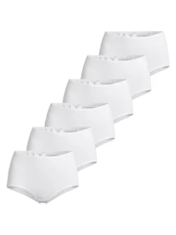 Nina von C. Damen Taillen Slip - 6er Pack Slipboutique in weiß