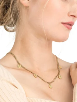 NOELANI Damen Kette mit Anhänger in gold