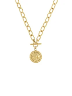 NOELANI Damen Kette mit Anhänger in gold