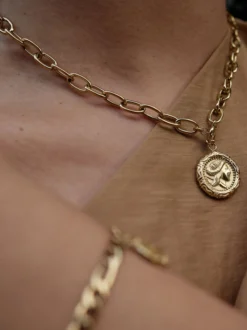 NOELANI Damen Kette mit Anhänger in gold