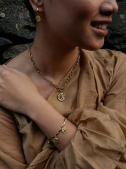 NOELANI Damen Kette mit Anhänger in gold