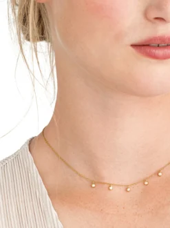 NOELANI Damen Kette mit Anhänger in gold