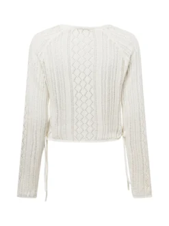 Noisy May Damen Strickpullover - NMLuna in ecru