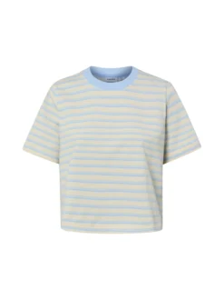 Noisy May Damen T-Shirt - NMEmber in vanille hellblau