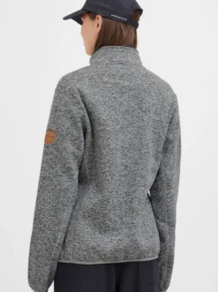 North Bend Damen Fleecejacke - NBSamana in hellgrau