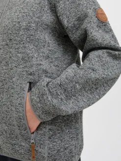 North Bend Damen Fleecejacke - NBSamana in hellgrau