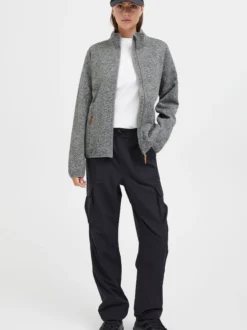 North Bend Damen Fleecejacke - NBSamana in hellgrau