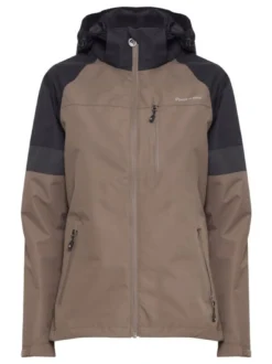 North Bend Damen Kurzjacke - NBToana W W-PRO 10.000 mit wasserdichter Beschichtung in grau