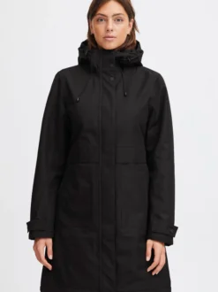 North Bend Damen Parka in schwarz