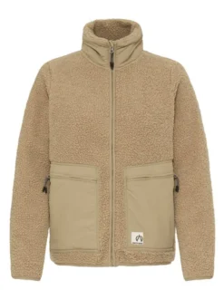 North Bend Damen Plüschjacke - NBGalonne W Teddy Jacket in beige