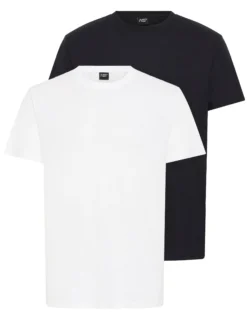 North Bend Herren Rundhalsshirt - NBGarfinkel in weiß schwarz