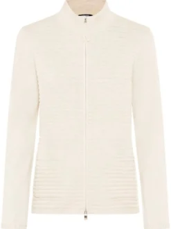 Olsen Damen Cardigan in ecru - Ausschnitt: Rundhals