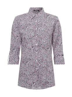 Olsen Damen Hemdbluse in pink mehrfarbig