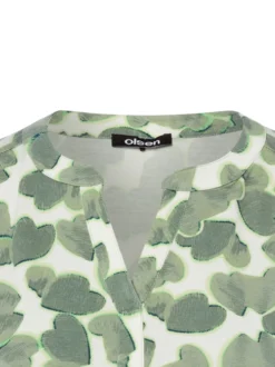 Olsen Damen Langarmshirt - Hannah in schilf weiß