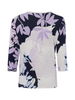 Olsen Damen Langarmshirt - Hannah in flieder ecru