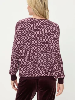 Olsen Damen Langarmshirt in rot - Ausschnitt: Rundhals
