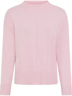 Olsen Damen Pullover in rosa - Ausschnitt: Rundhals