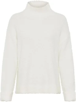 Olsen Damen Strickpullover in weiß - Ärmel: langarm