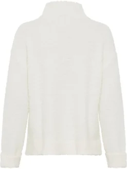 Olsen Damen Strickpullover in weiß - Ärmel: langarm