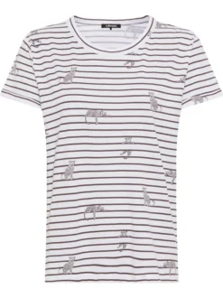 Olsen Damen T-Shirt - Hannah in weiß schoko