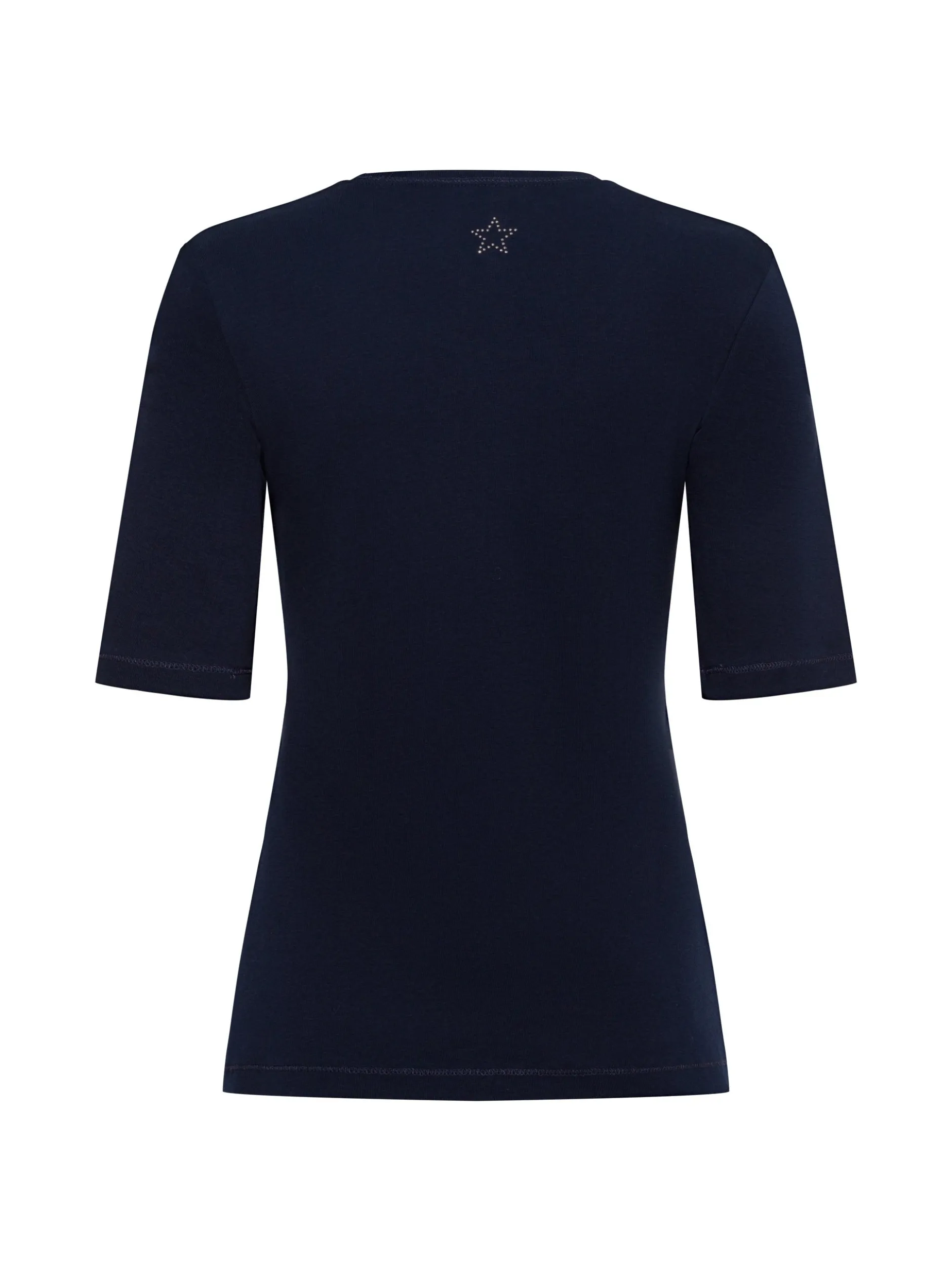 Olsen Damen T-Shirt in marine - Ausschnitt: Rundhals