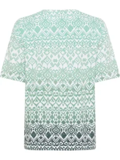 Olsen Damen T-Shirt in mint - Ausschnitt: Rundhals