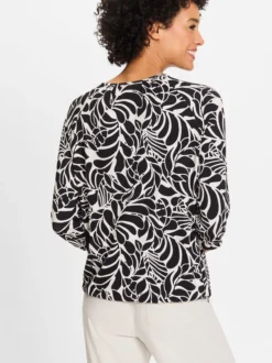 Olsen Damen T-Shirt in schwarz - Ausschnitt: Rundhals