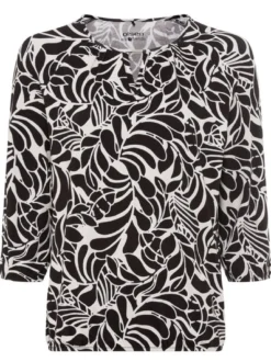 Olsen Damen T-Shirt in schwarz - Ausschnitt: Rundhals