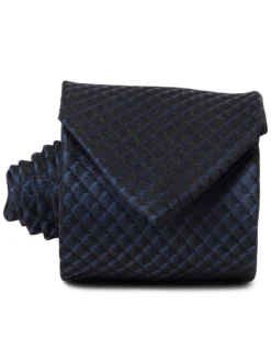 OLYMP Level Five Herren Seidenkrawatte in indigo