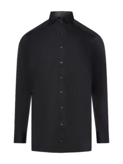 OLYMP Luxor modern fit Herren Businesshemd in schwarz