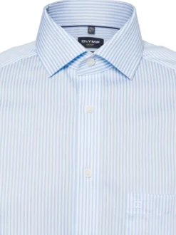 OLYMP Luxor modern fit Herren Businesshemd in hellblau weiß