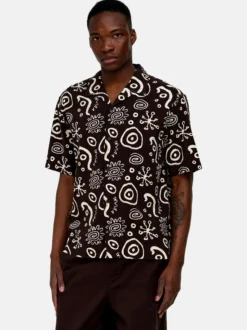 Only&Sons Herren Hemd in schwarz - Ärmel: kurzarm