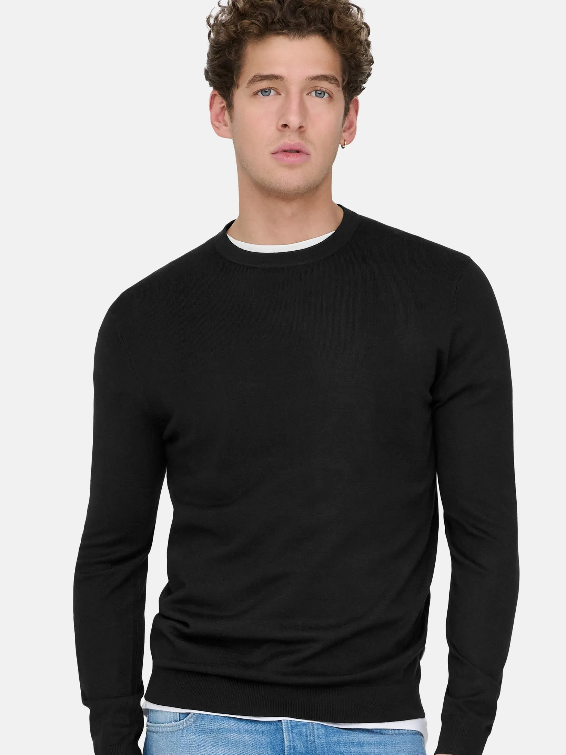 Only&Sons Herren Pullover - 2er Pack Wyler in schwarz