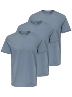 Only&Sons Herren T-Shirt - 3er Pack MAX in blau